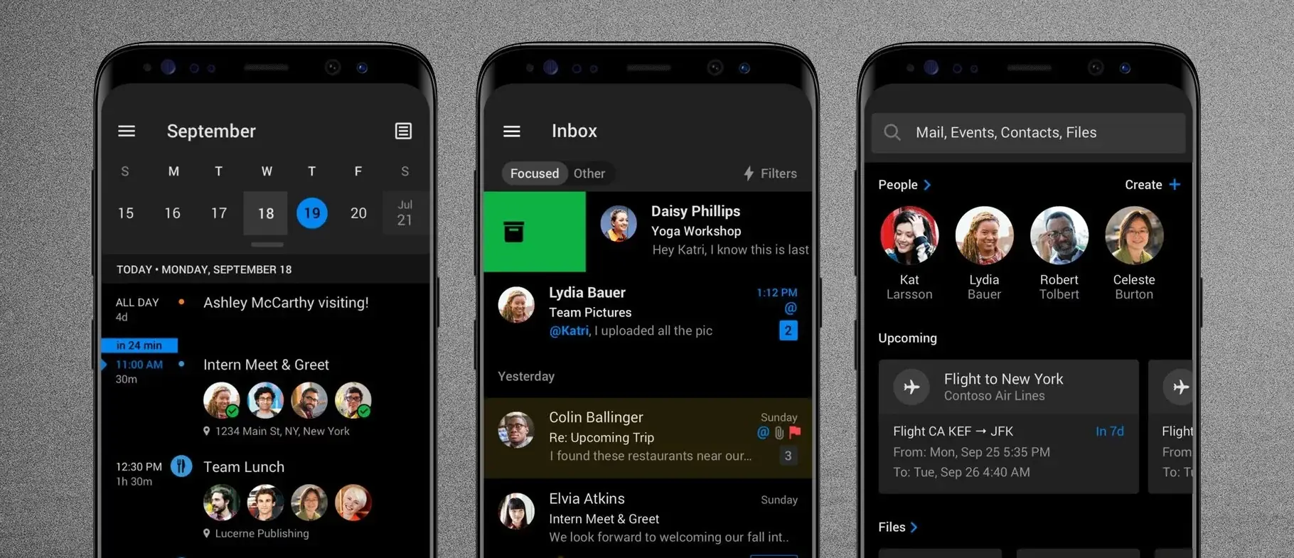 Outlook, Android 및 iOS용 대규모 다크 모드 업데이트 출시