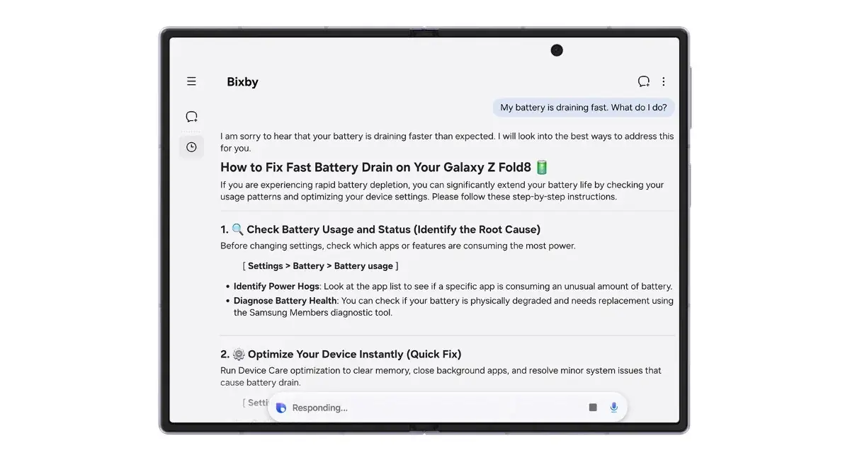 Samsung beskriver den nye garanti- og pleiemenyen i One UI 9