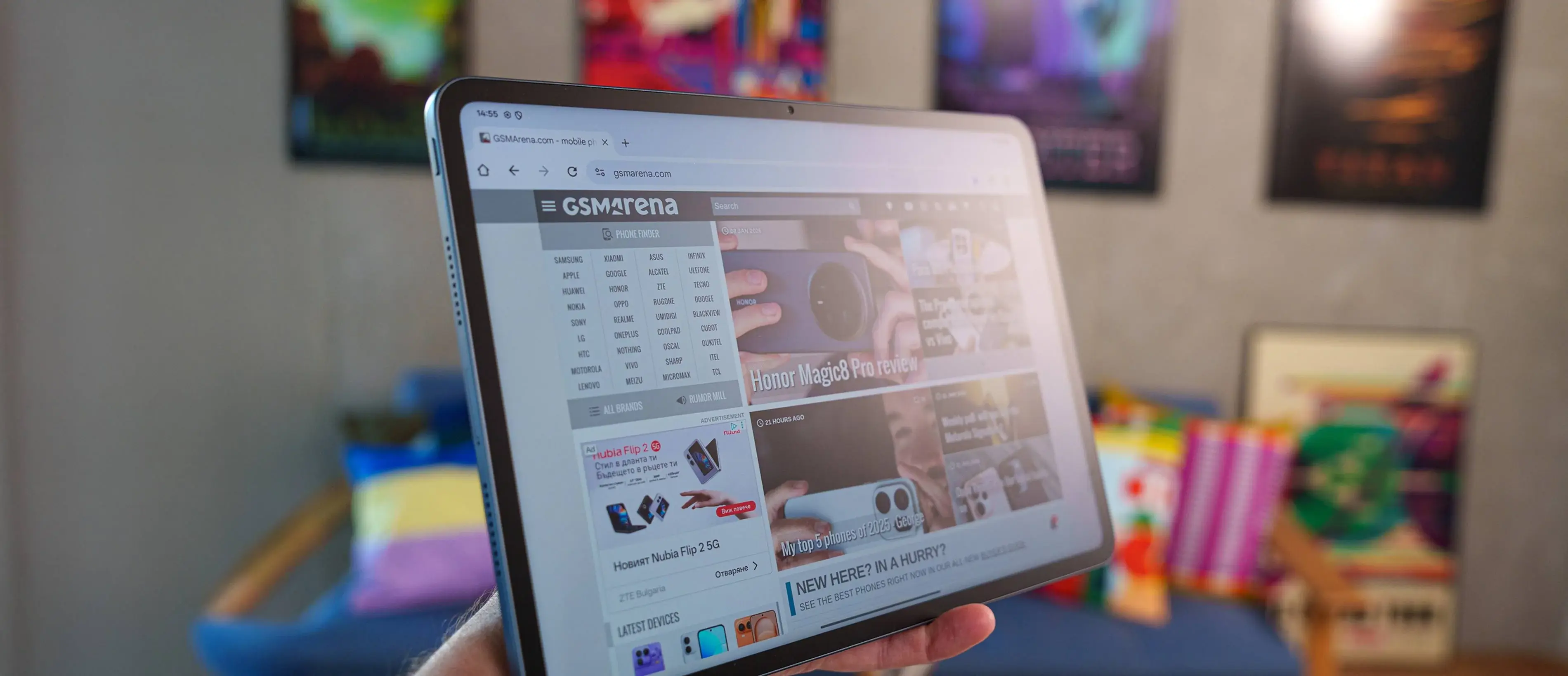 Oppo Pad 5 磨砂显示屏 (Air5) 电池寿命和充电回顾
