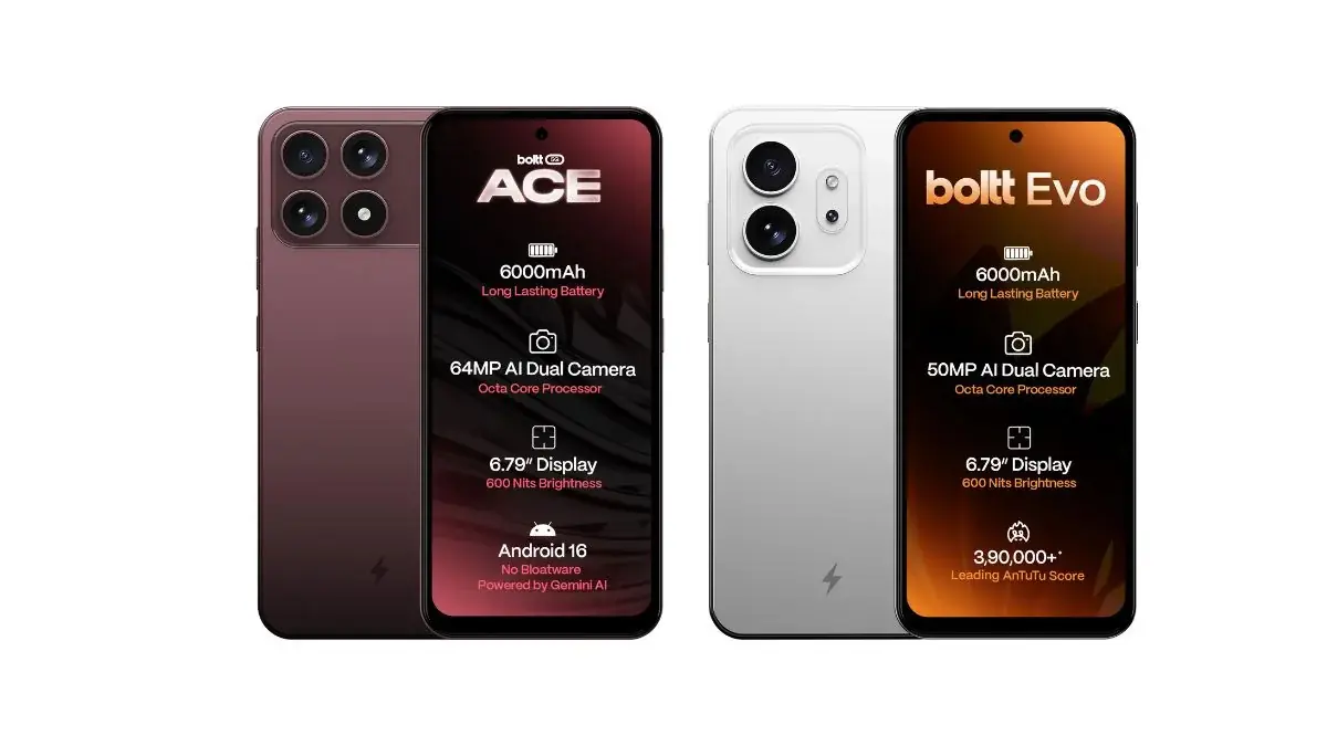 Boltt Ace 5G 和 Evo 4G 发布：配备 6,000mAh 电池、价格实惠的强劲动力