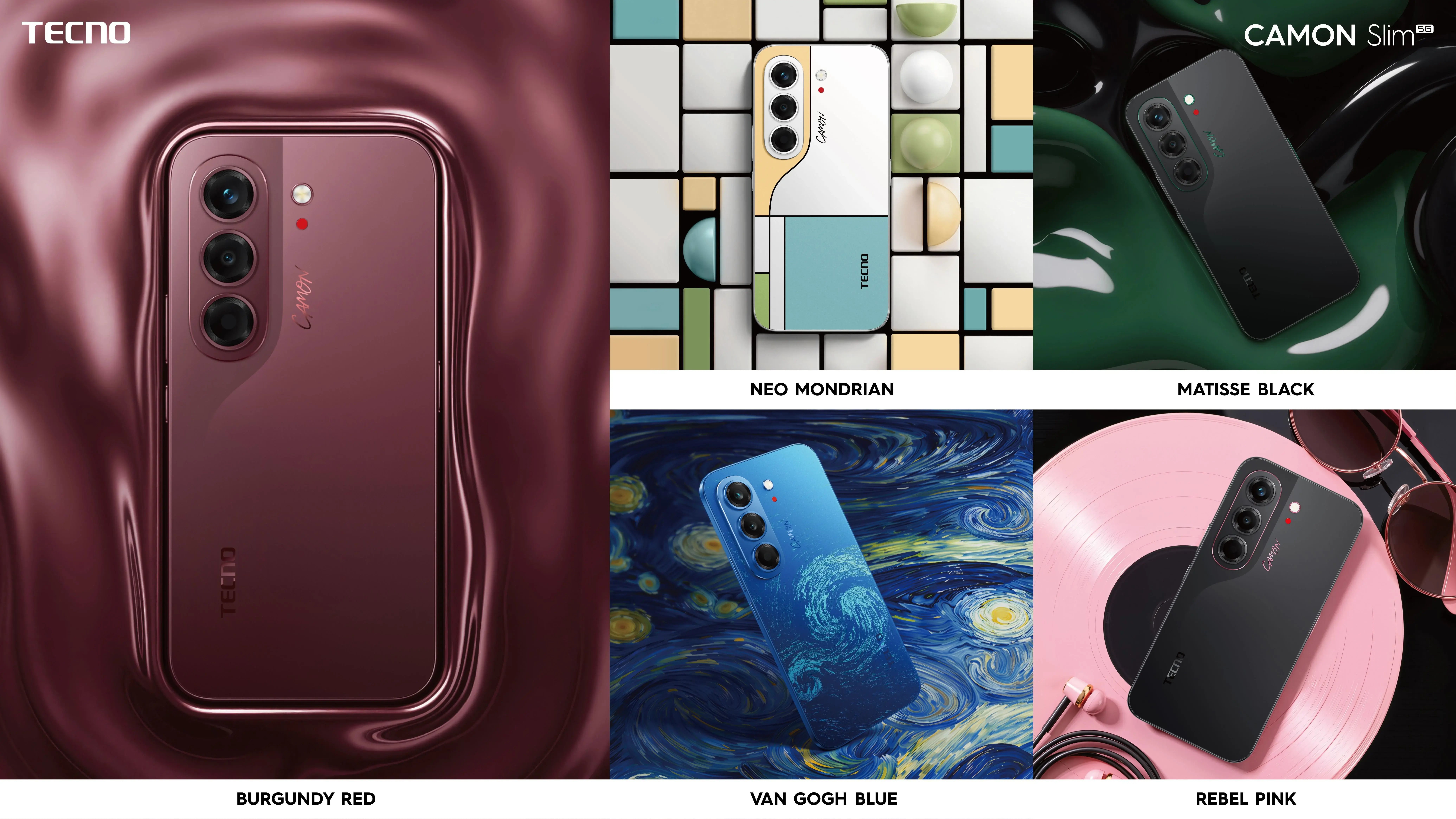 Tecno 推出 Camon Slim 5G，其饰面有趣且截然不同