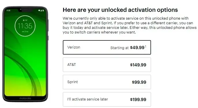 Motorola Moto G7 Power tilgjengelig for så lite som $50 på Best Buy Motorola Moto G7 Power tilgjengelig for så lite som $50 på Best Buy