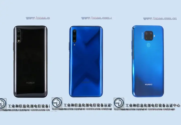 Honor 9X y 9X Pro Surface en la base de datos TENAA junto con Huawei Mate 30 Lite