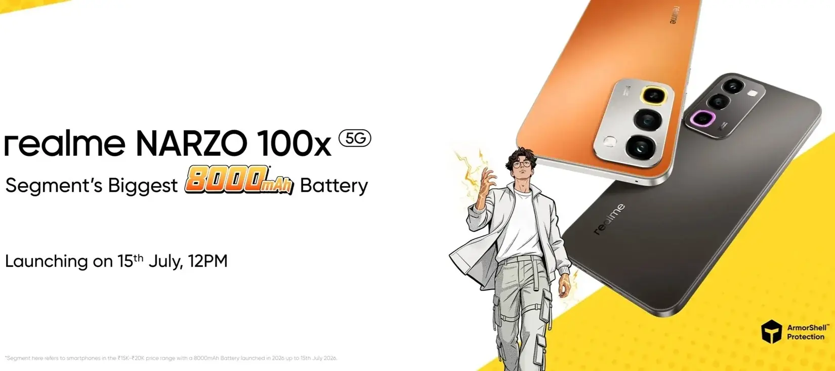 Le segment de prix, les spécifications et la date de lancement du Realme Narzo 100x révélés