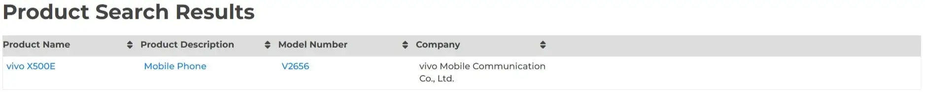 vivo X500E 블루투스 인증