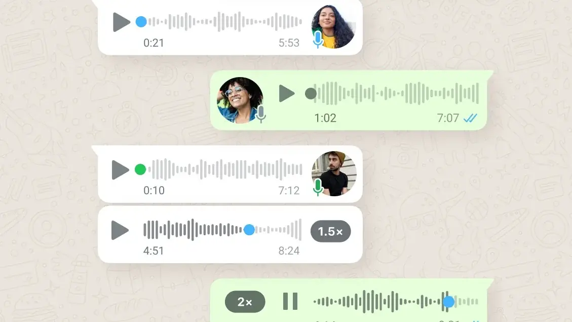 WhatsApp actualiza las notas de voz: reproducción fuera del chat y pausar/reanudar la grabación