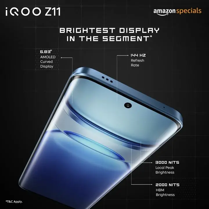 인도산 iQOO Z11의 디스플레이 상세정보