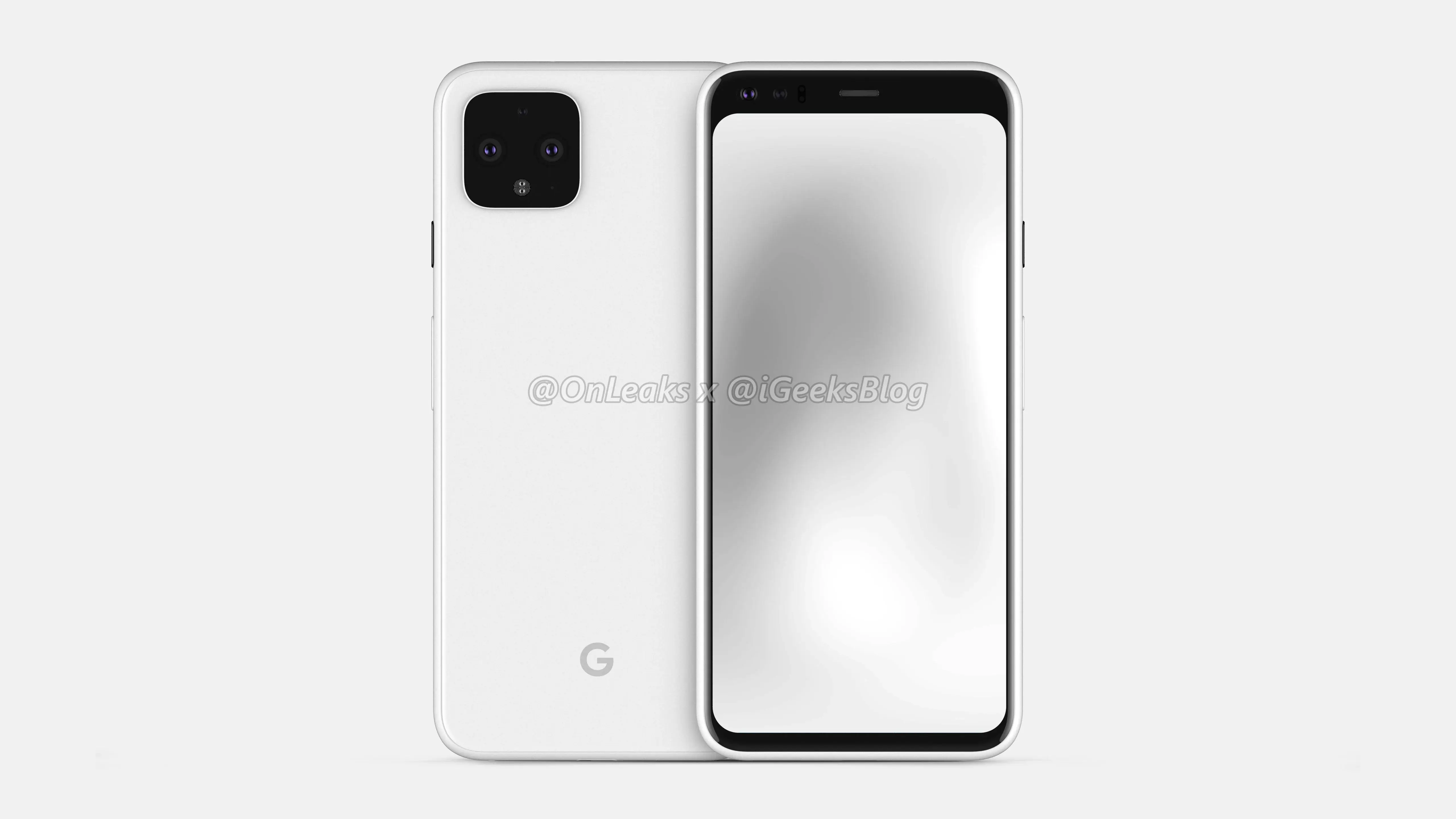 Google Pixel 4 のレンダリング