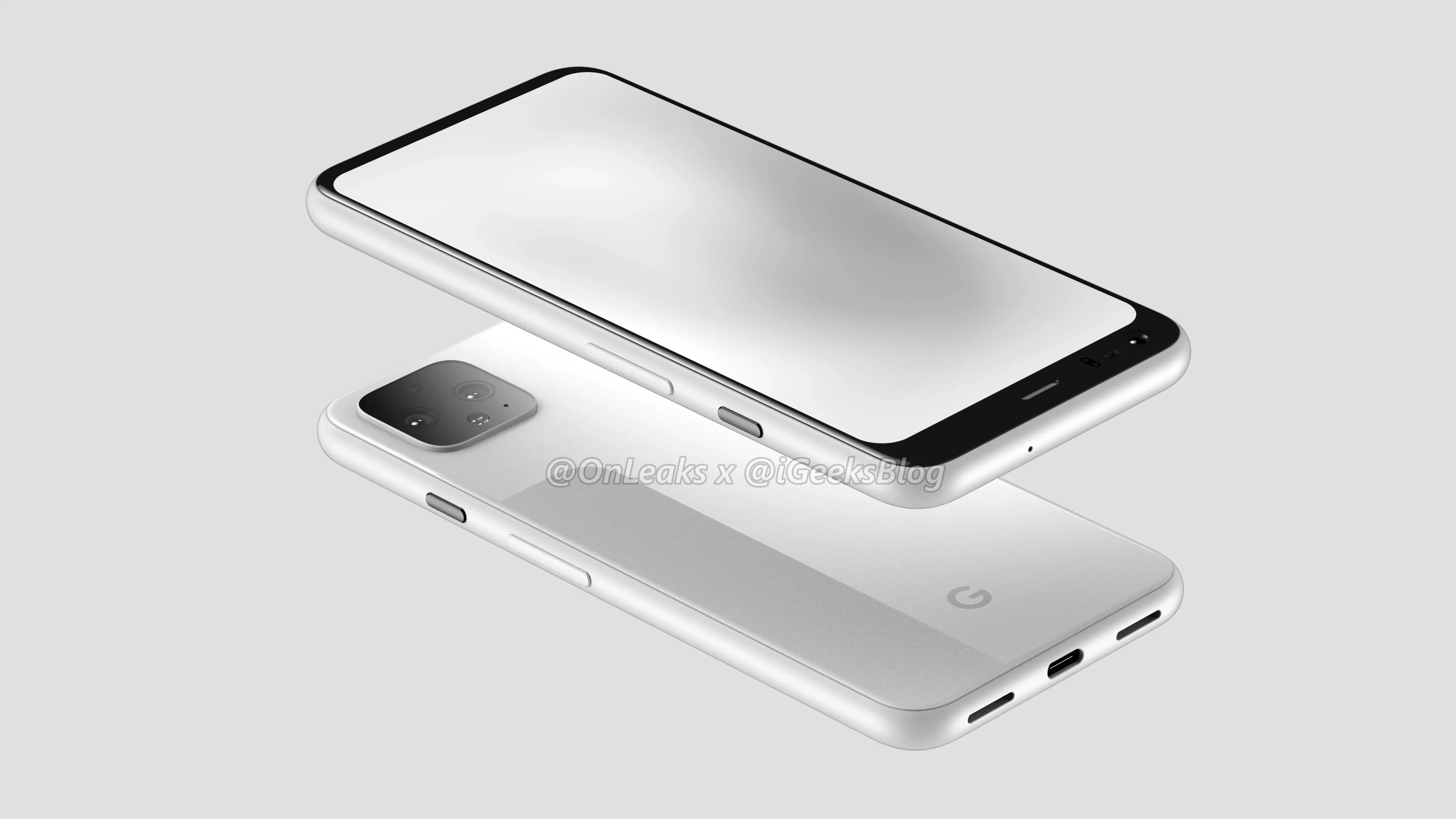 Google Pixel 4 のレンダリング