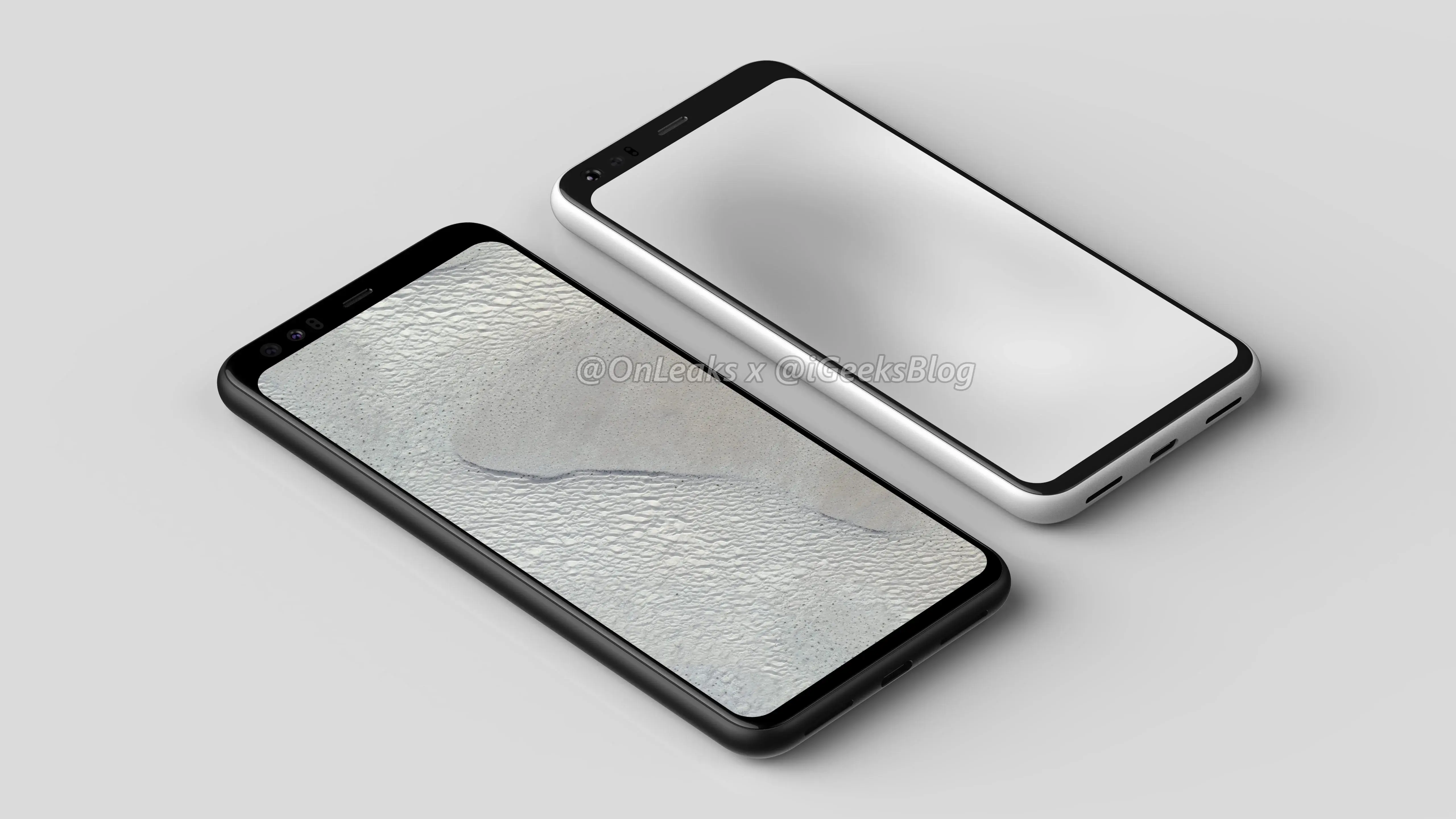 Google Pixel 4 のレンダリング
