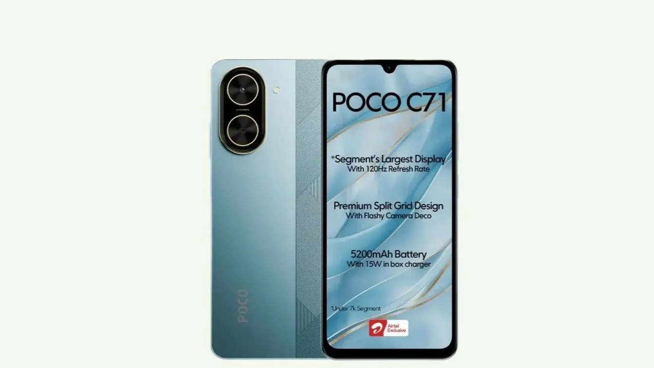 Poco C71 공개: 120Hz 디스플레이 및 5,200mAh 배터리 전력