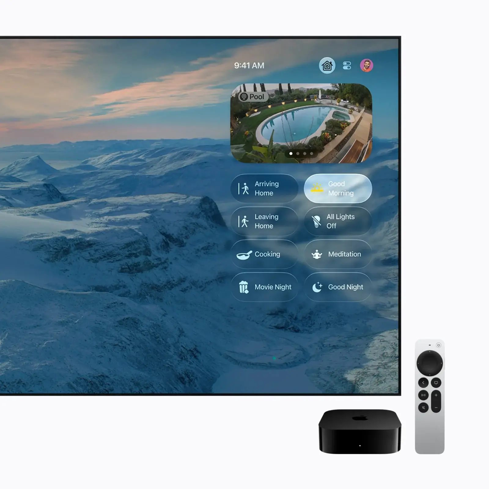 El Apple TV 4K puede mostrar una vista de sus cámaras en modo imagen en imagen El Apple TV 4K puede mostrar una vista de sus cámaras en modo imagen en imagen