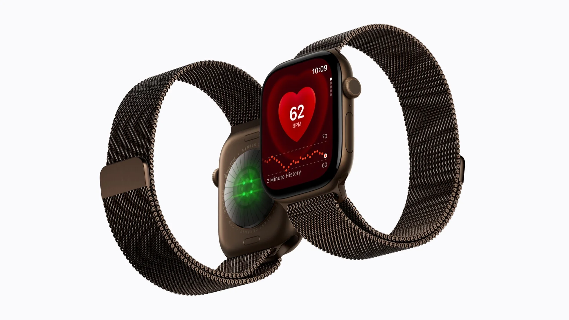 Apple Watch Series 12 및 Ultra 4에는 S11 칩이 탑재되어 5초마다 심박수를 측정합니다. Apple Watch Series 12 및 Ultra 4에는 S11 칩이 탑재되어 5초마다 심박수를 측정합니다.