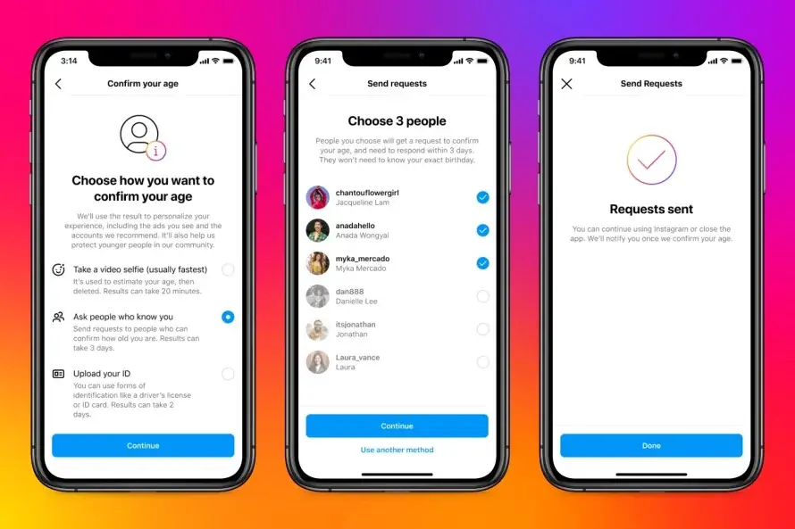 Instagram testa la verifica dell'età tramite video selfie e voucher social Instagram testa la verifica dell'età tramite video selfie e voucher social