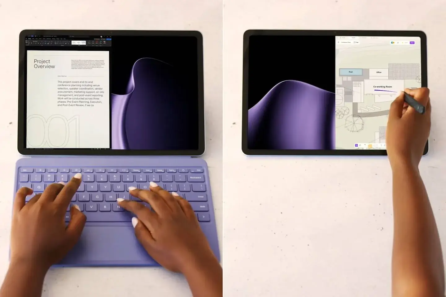 Surface Pro 12” admite entrada táctil y de lápiz óptico Surface Pro 12” admite entrada táctil y de lápiz óptico