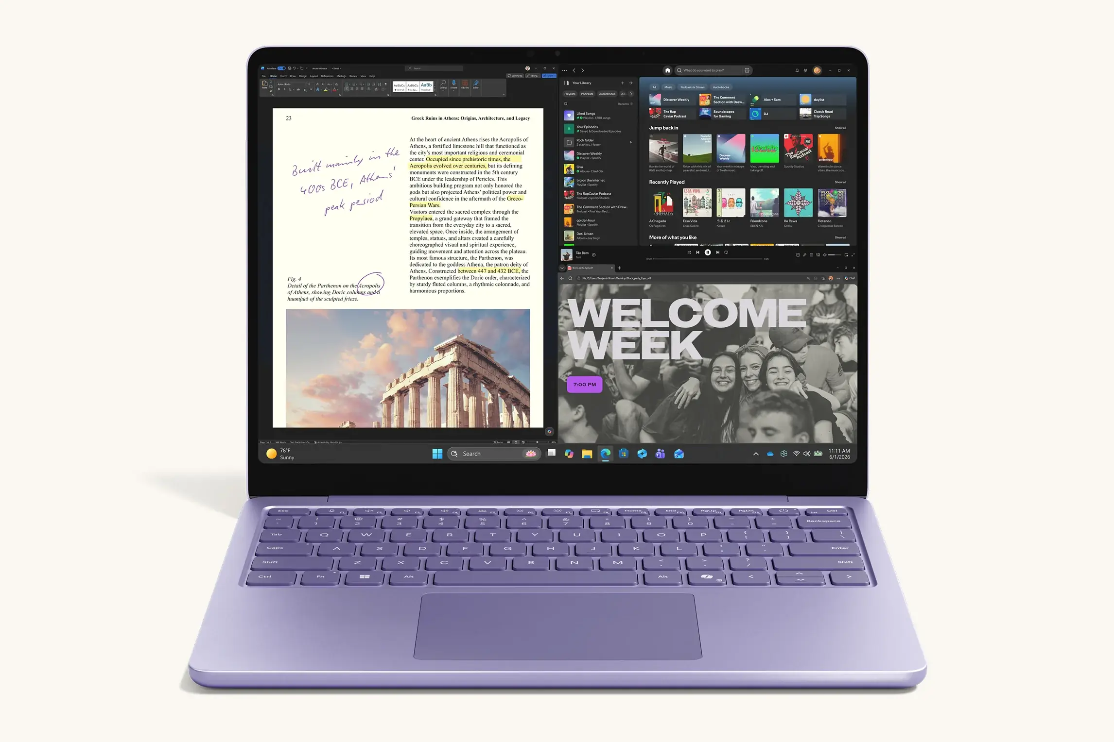 Microsoft Surface Laptop 13” en: Violeta