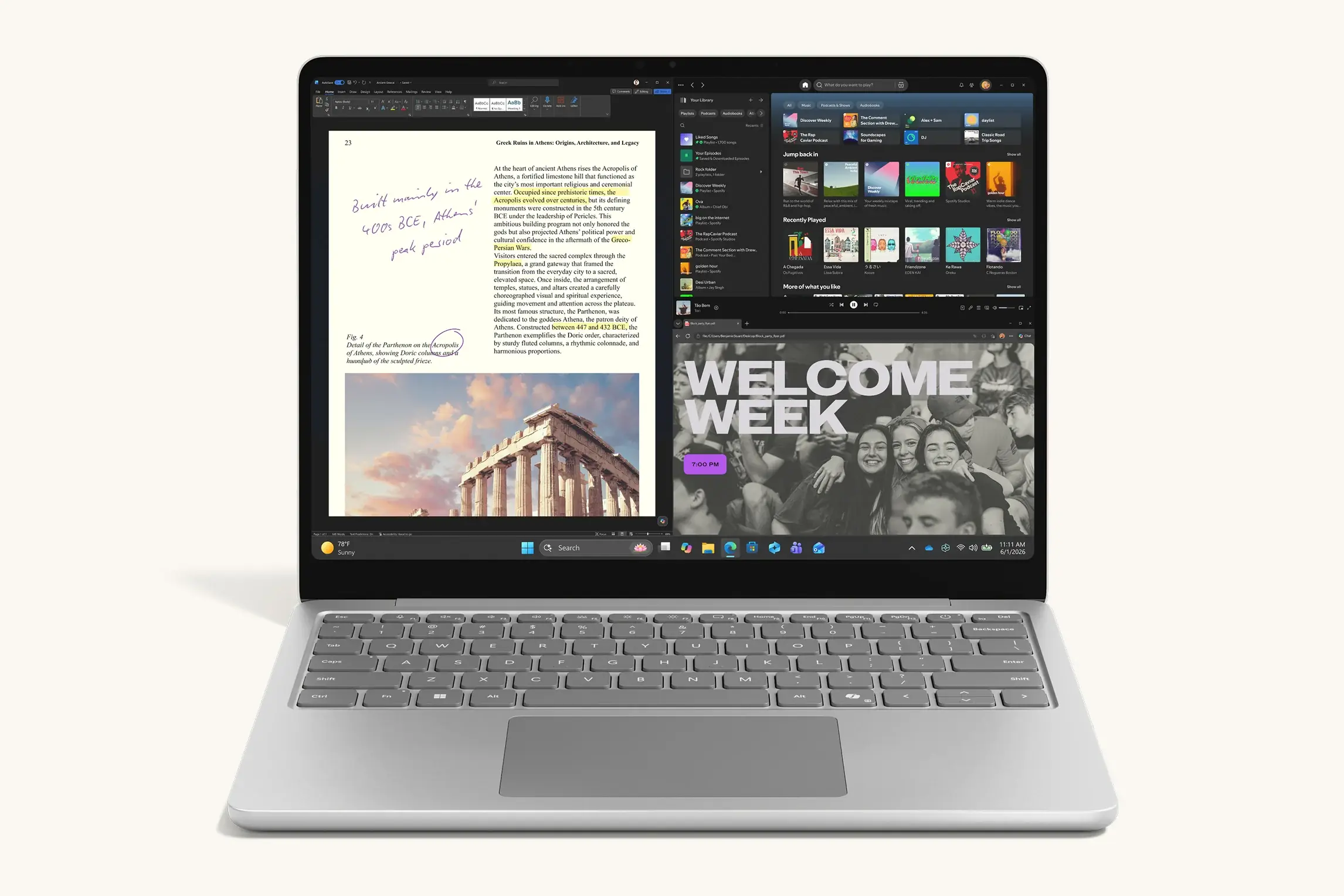 Microsoft Surface Laptop 13” en: Platino