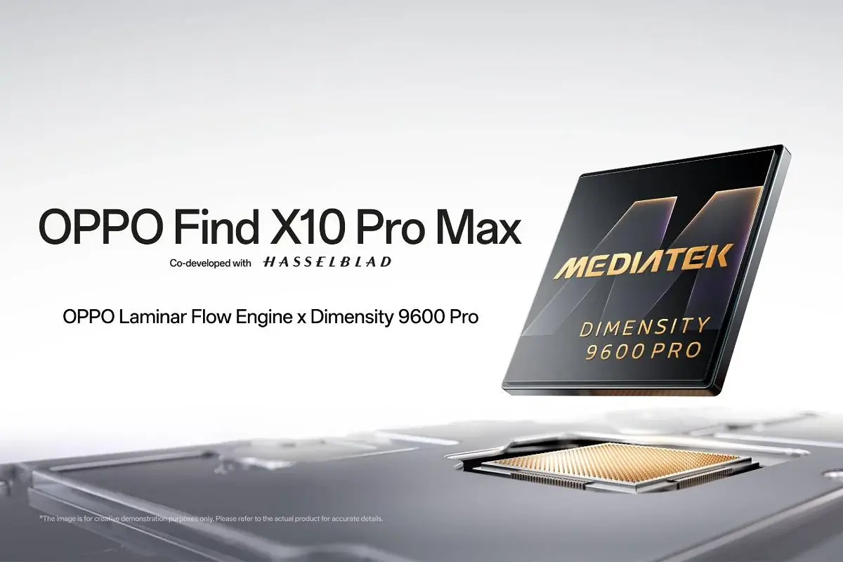 L'Oppo Find X10 Pro Max sera l'un des premiers avec le Dimensity 9600 Pro