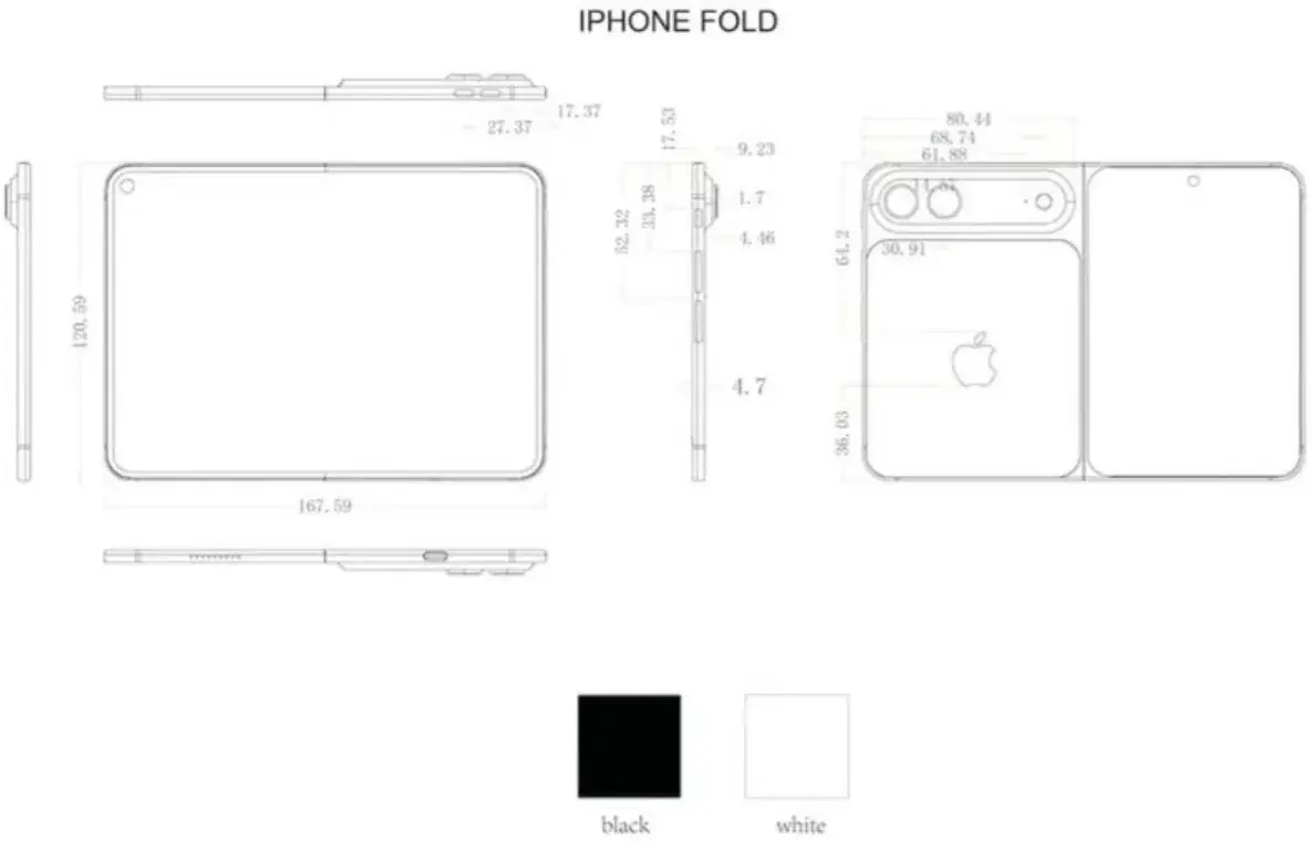 Schemat Apple iPhone Fold/Ultra