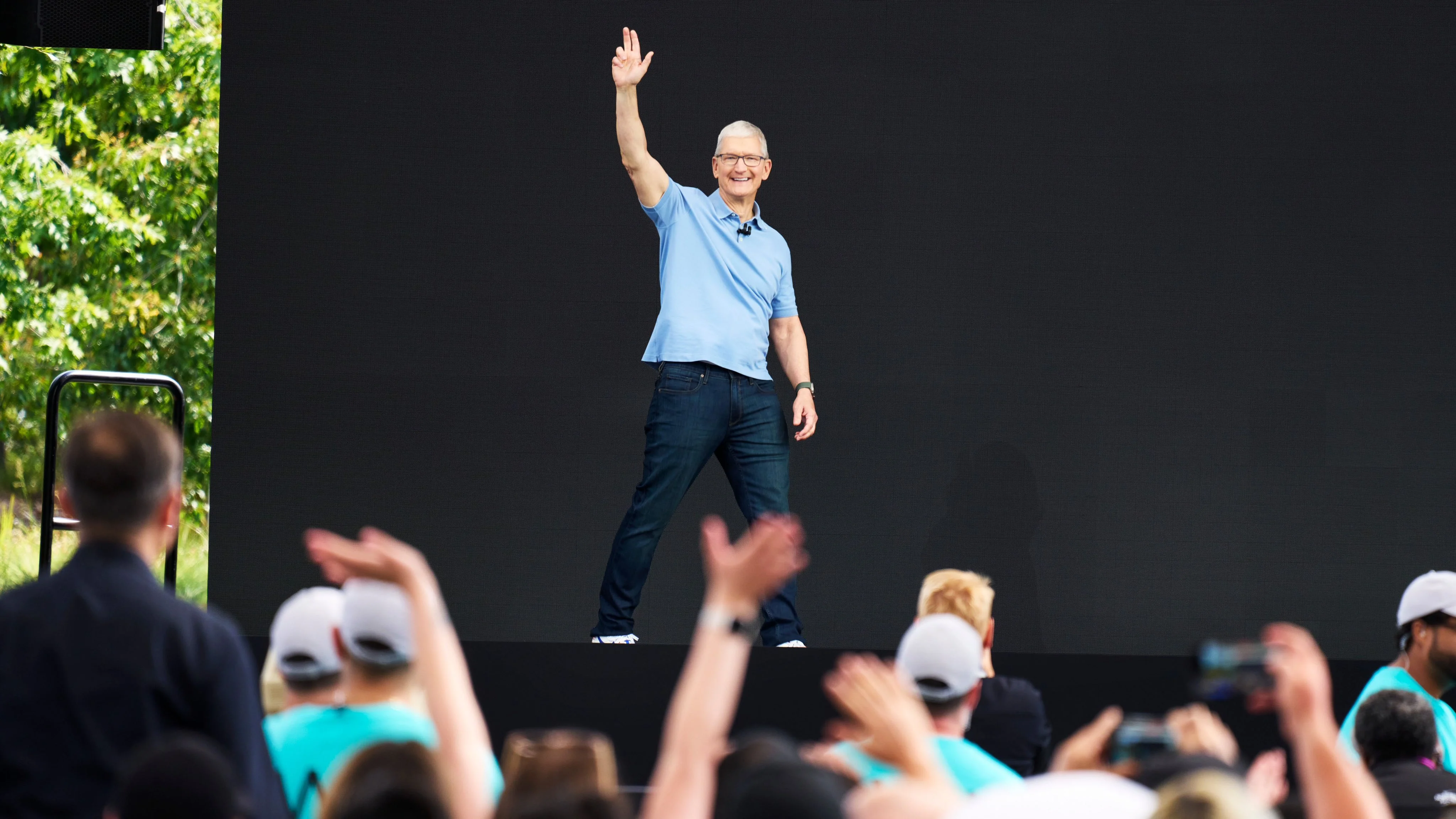 CEO da Apple, Tim Cook, na WWDC 23 CEO da Apple, Tim Cook, na WWDC 23