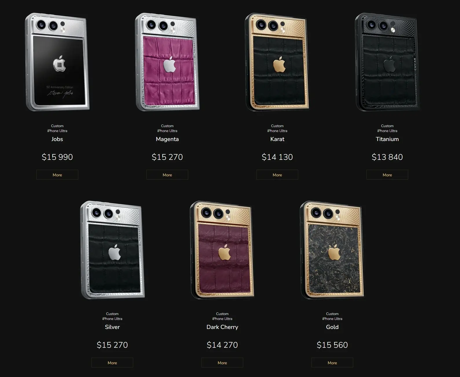 iPhone Ultra Caviar-serie
