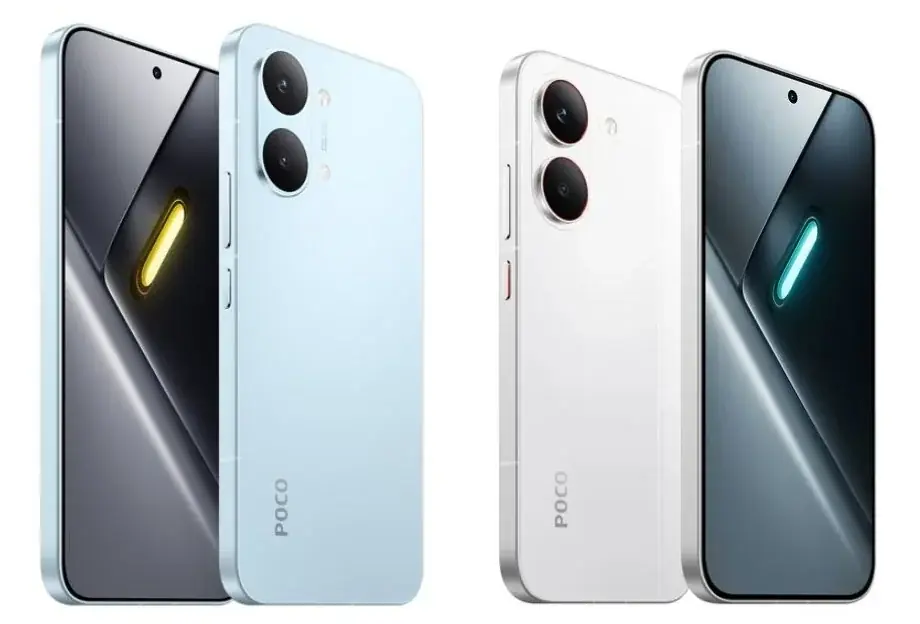 Poco X8 Pro Max (esquerda) e Poco X8 Pro (direita) Poco X8 Pro Max (esquerda) e Poco X8 Pro (direita)
