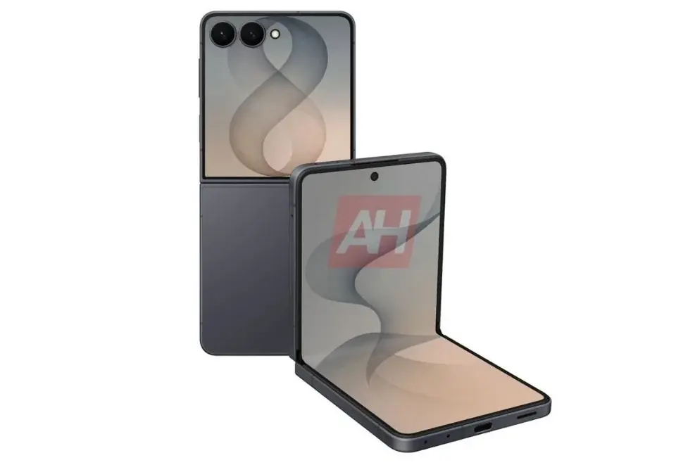 Rendering del Galaxy Z Flip8 trapelato