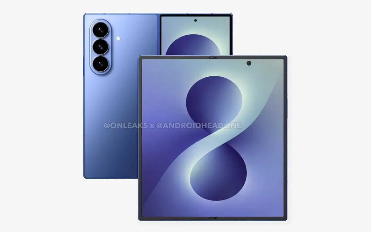 流出したCADベースのレンダリングでSamsung Galaxy Z Fold8のデザインが明らかに