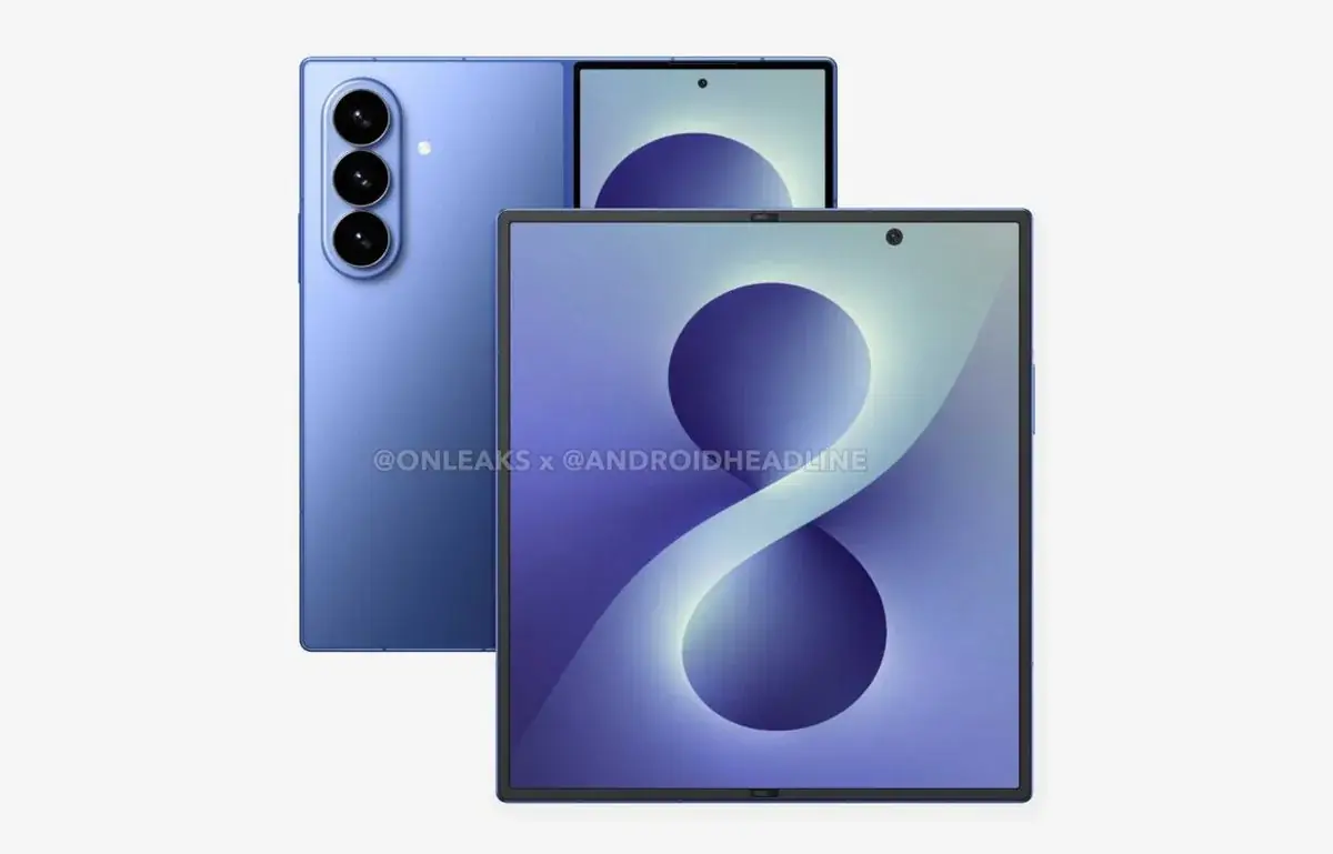 三星 Galaxy Z Fold8 基于 CAD 的渲染图泄露 三星 Galaxy Z Fold8 基于 CAD 的渲染图泄露