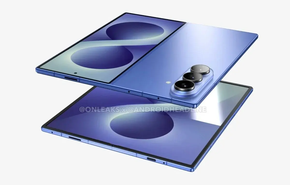 三星 Galaxy Z Fold8 基于 CAD 的渲染图泄露 三星 Galaxy Z Fold8 基于 CAD 的渲染图泄露