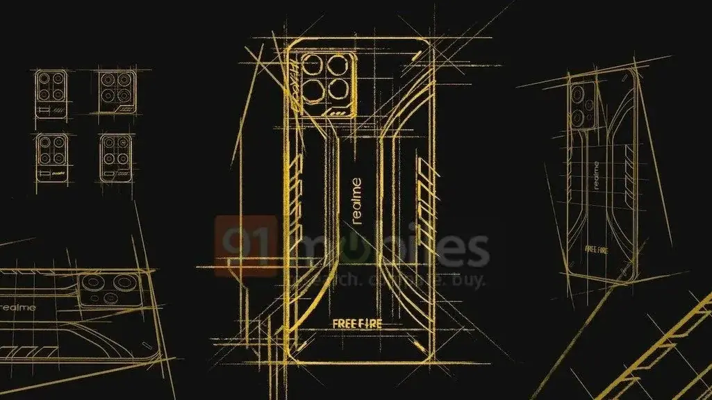 Una foto filtrada revela el diseño de Realme9Pro+ FreeFire Limited Edition