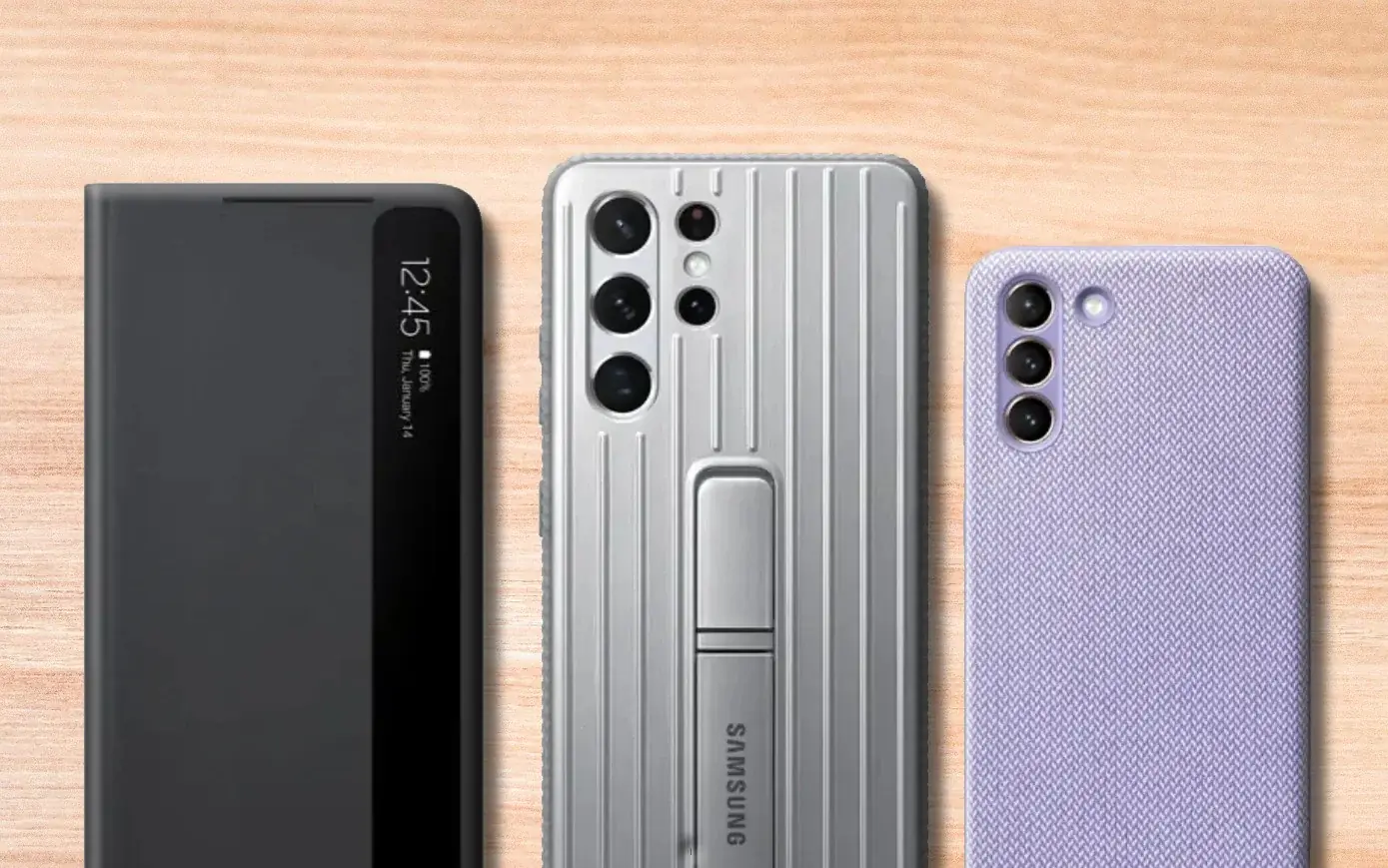 Los renders filtrados revelan fundas para el Galaxy S21 en Kvadrat, cuero, resistente y silicona