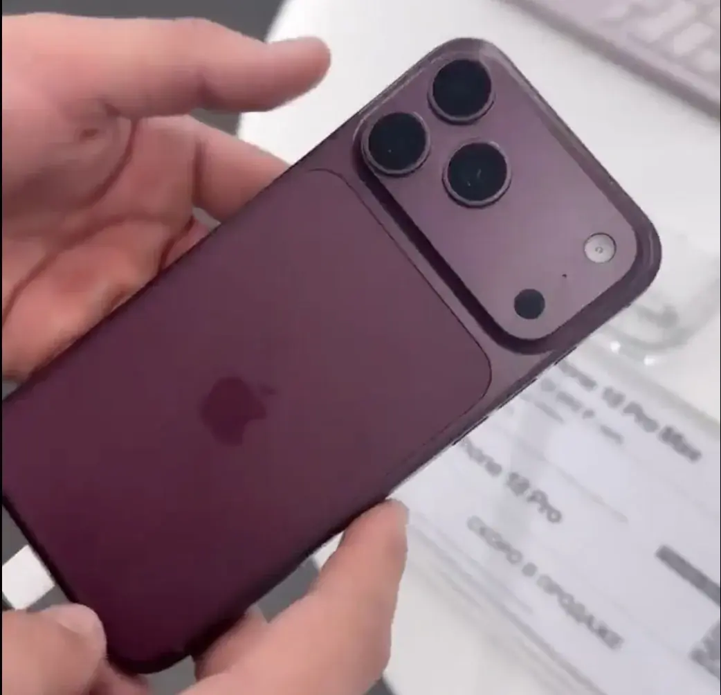 Durchgesickertes Video enthüllt iPhone18ProMax in Dark Cherry und 18Pro in Blau 3