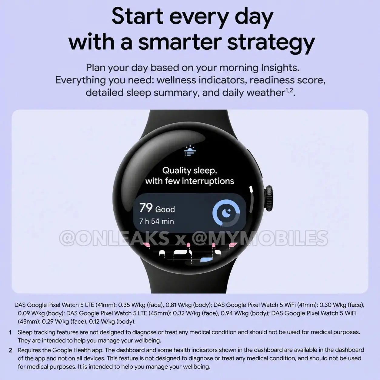 Más materiales de marketing filtrados de Google Pixel Watch 5