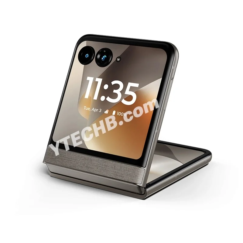 팬톤 헤마타이트 컬러의 Motorola Razr 70