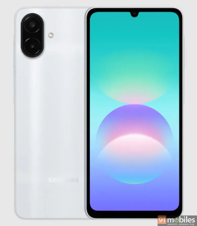 Imagem e especificações do Samsung Galaxy A08 do Google Play Console