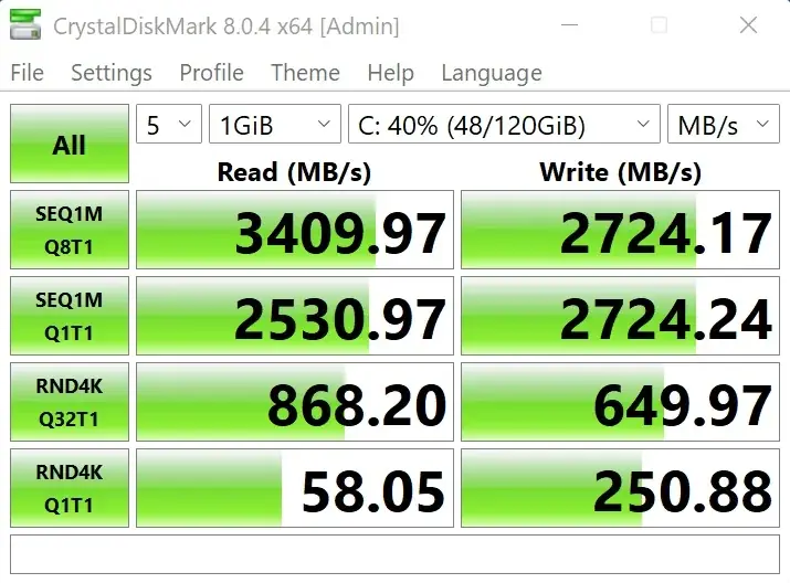 Cinebench R20 및 CrystalDiskMark 점수