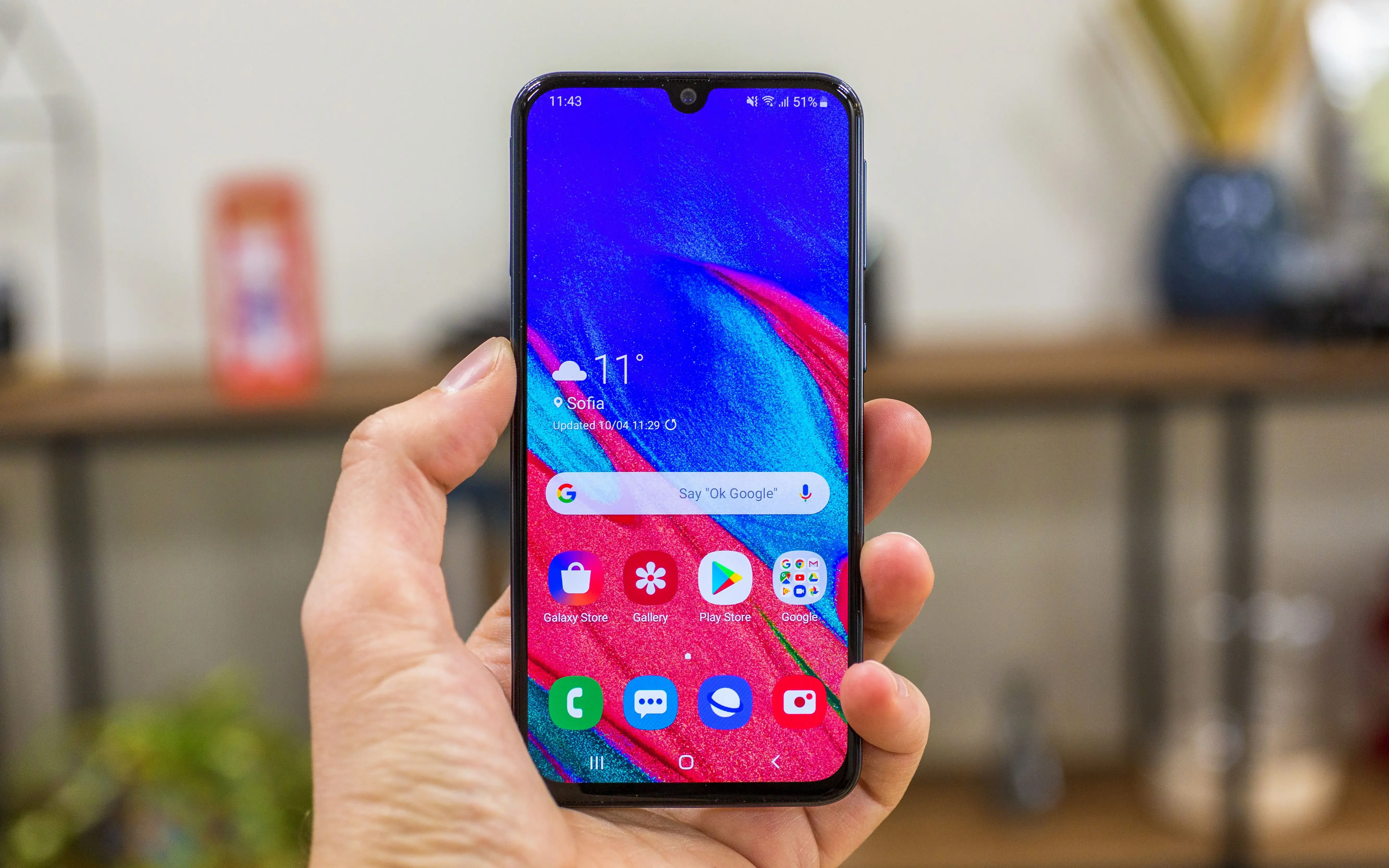 최신 펌웨어 업데이트로 Samsung Pay가 Galaxy A40에 추가되었습니다.