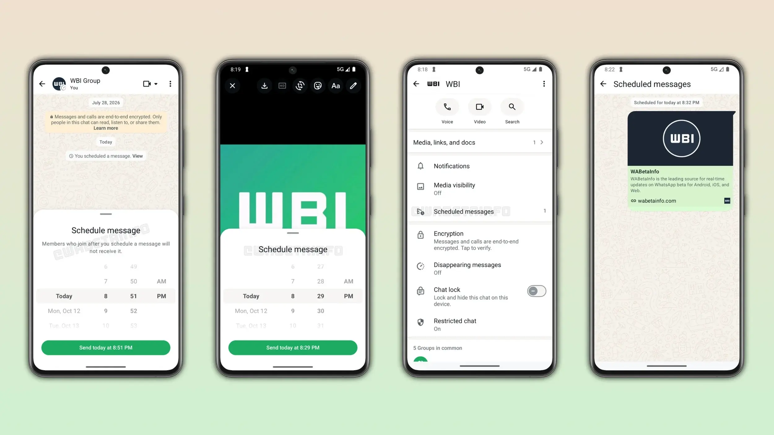 WhatsApp comienza a probar mensajes programados WhatsApp comienza a probar mensajes programados