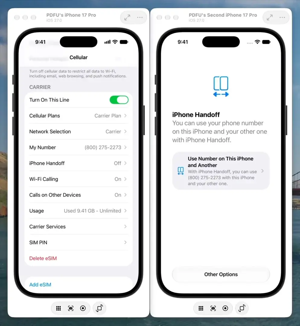 Met deze iOS 27-functie kun je één telefoonnummer op twee iPhones gebruiken