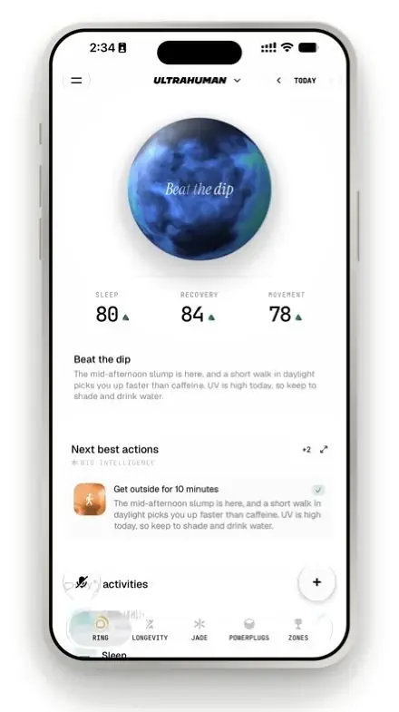 Ultra-Sphere es una parte clave de la actualización Emerald de la aplicación Ultrahuman