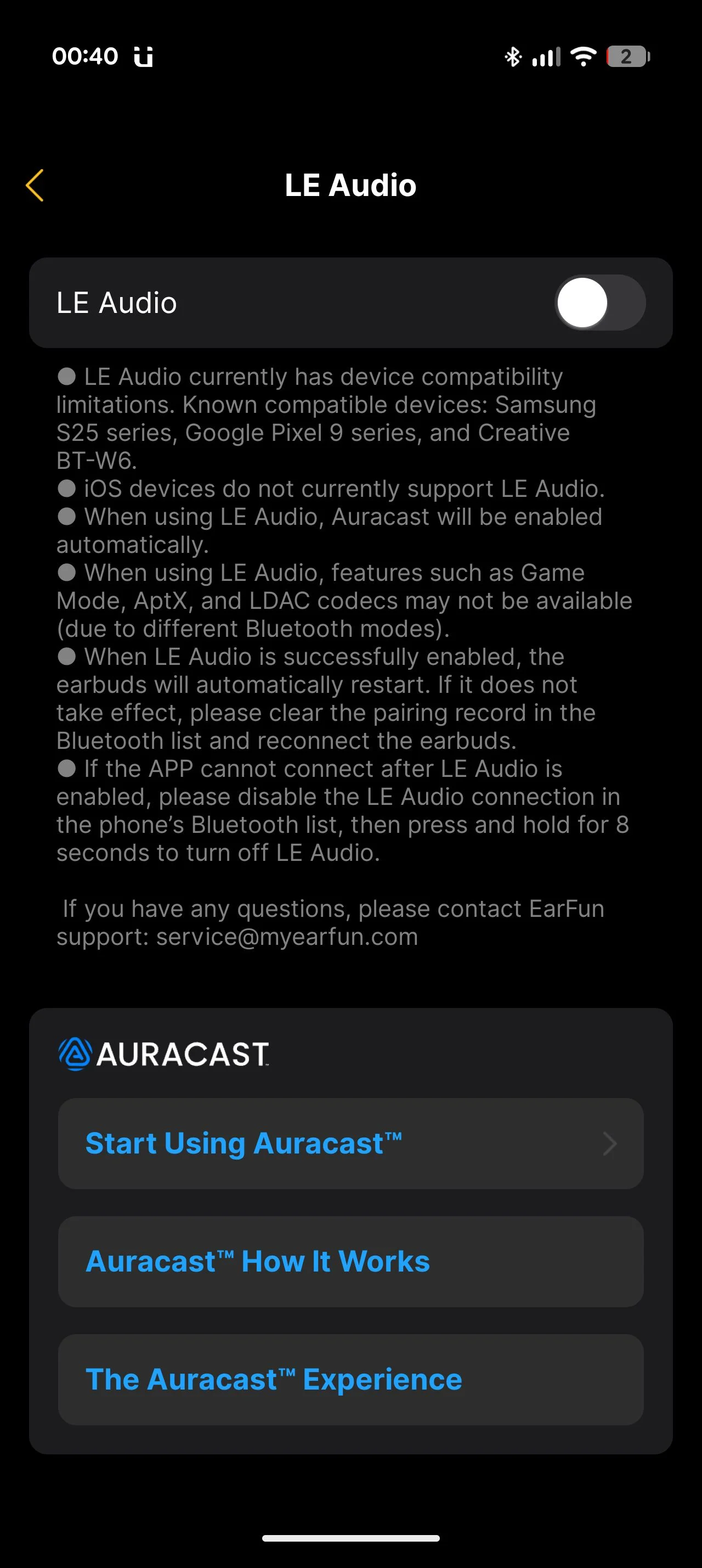 تطبيق EarFun الصوتي