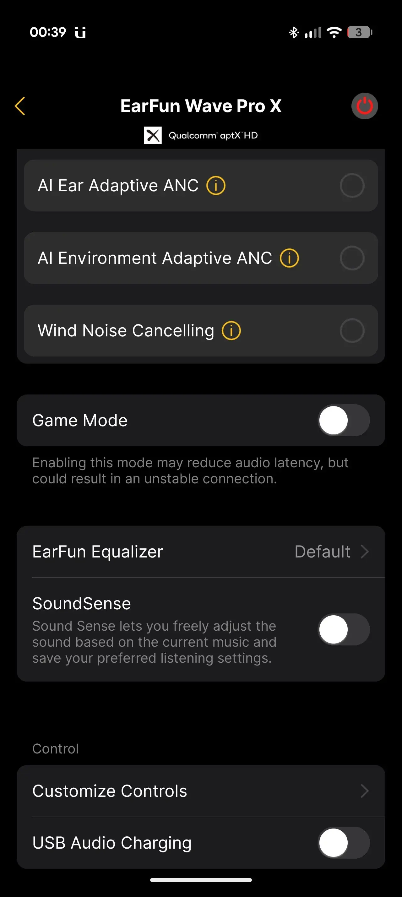 Приложение EarFun Audio
