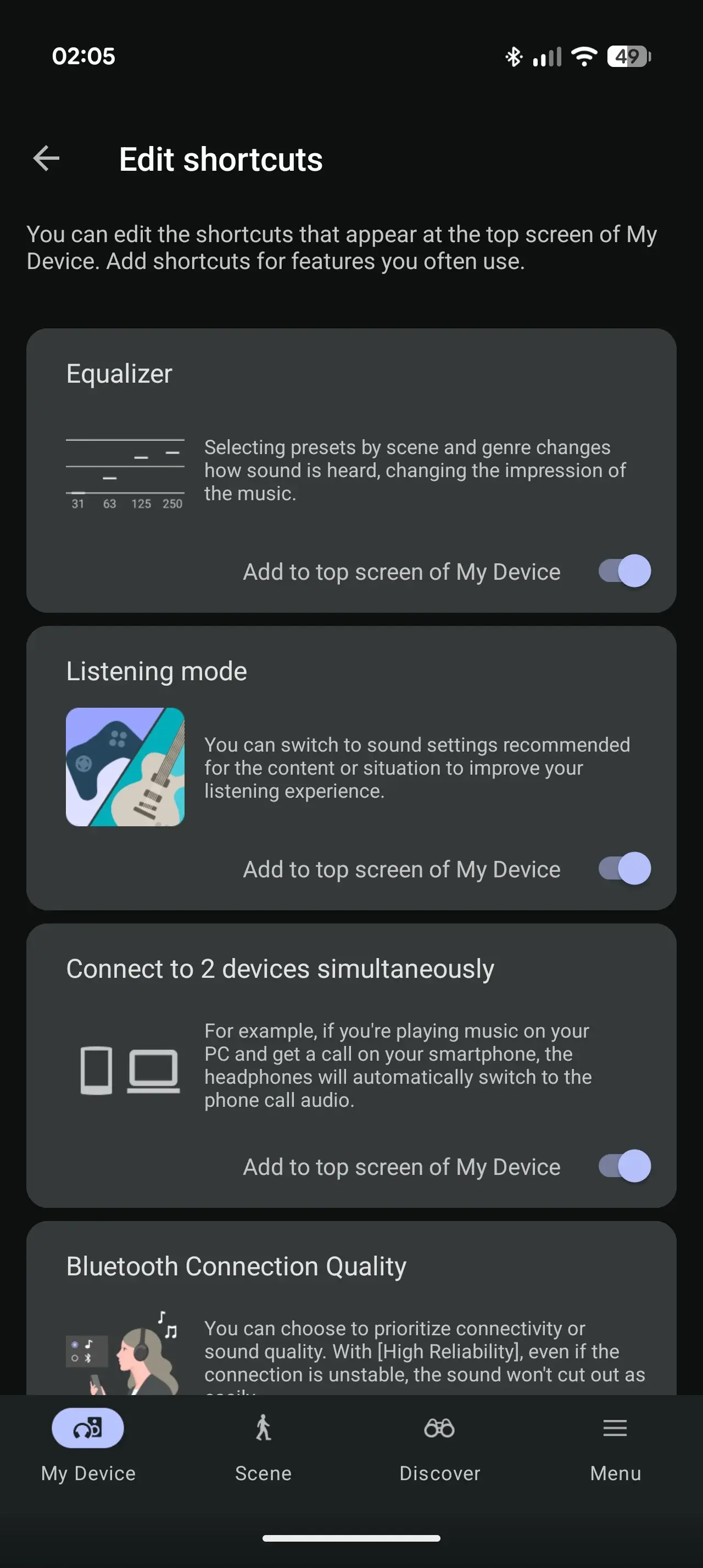 Sony Sound Connect-appen